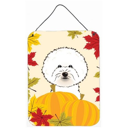 Carolines Treasures Bichon Frise Thanksgiving Wall or Door Hanging Prints BB2023DS1216